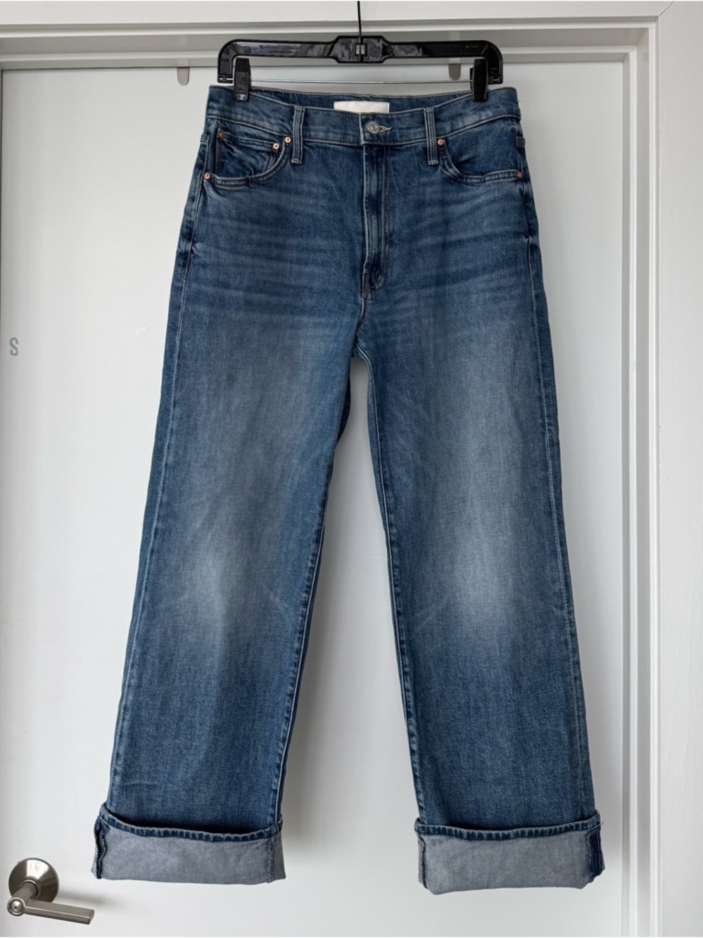 MOTHER The Dodger Flood Cuff Jeans in Toil and Trouble size 27 - Picture 5 of 8